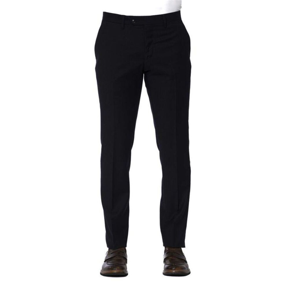 Trussardi Classic Fit Trousers TR24077 Men Blue Bottoms
